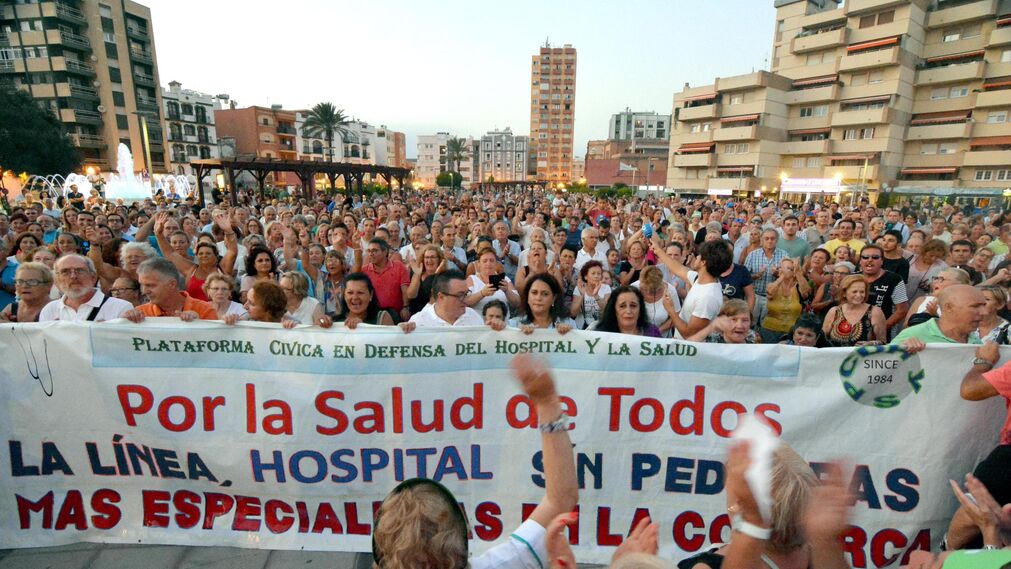 Manifestación por la sanidad pública en La Línea